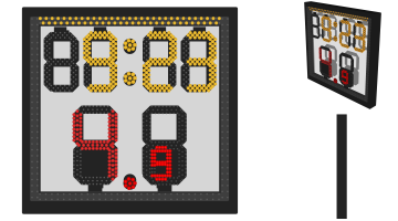 See Through (Double Side) Shot Clock